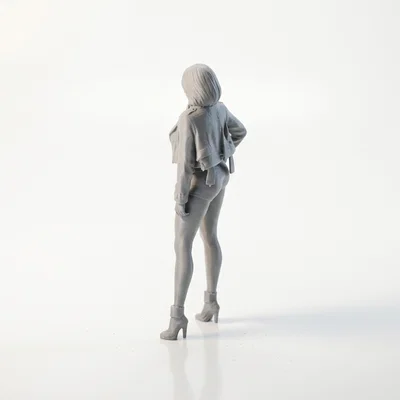 Mô hình tượng Goth Lady dành cho phim & truyền hình để in 3D