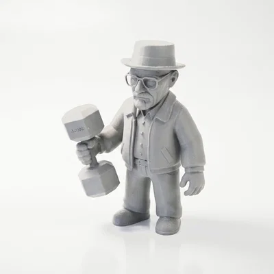 Mô hình 3D Walter White - Nhân vật Breaking Bad ấn tượng