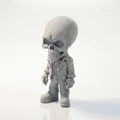 Mô hình bộ xương Goth phong cách 3D in ấn cho người hâm mộ - Thumbnail 1