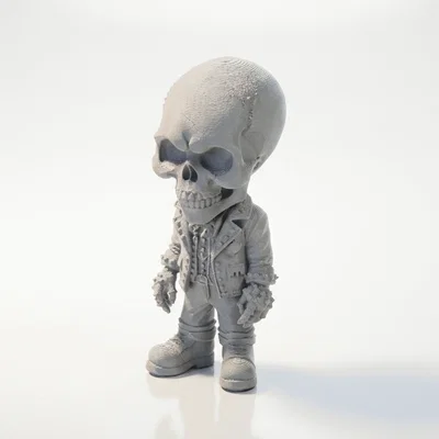 Mô hình bộ xương Goth phong cách 3D in ấn cho người hâm mộ