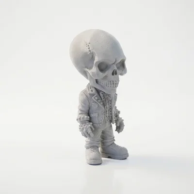 Mô hình bộ xương Goth phong cách 3D in ấn cho người hâm mộ