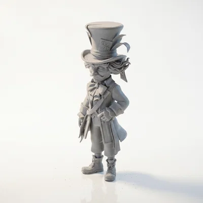 Mô hình Mad Hatter - Nhân vật phim điện ảnh cực đẹp cho in 3D