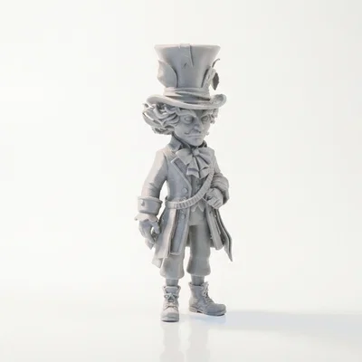Mô hình Mad Hatter - Nhân vật phim điện ảnh cực đẹp cho in 3D