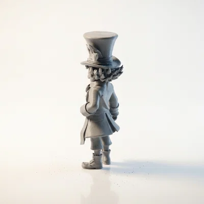 Mô hình Mad Hatter - Nhân vật phim điện ảnh cực đẹp cho in 3D
