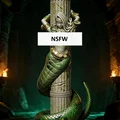Mô hình 3D tượng Medusa nghệ thuật fantasy tinh xảo - Thumbnail 1