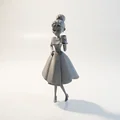 Mô hình Holly Golightly Figurine in 3D phong cách điện ảnh cổ điển - Thumbnail 1