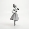 Mô hình Holly Golightly Figurine in 3D phong cách điện ảnh cổ điển - Thumbnail 2