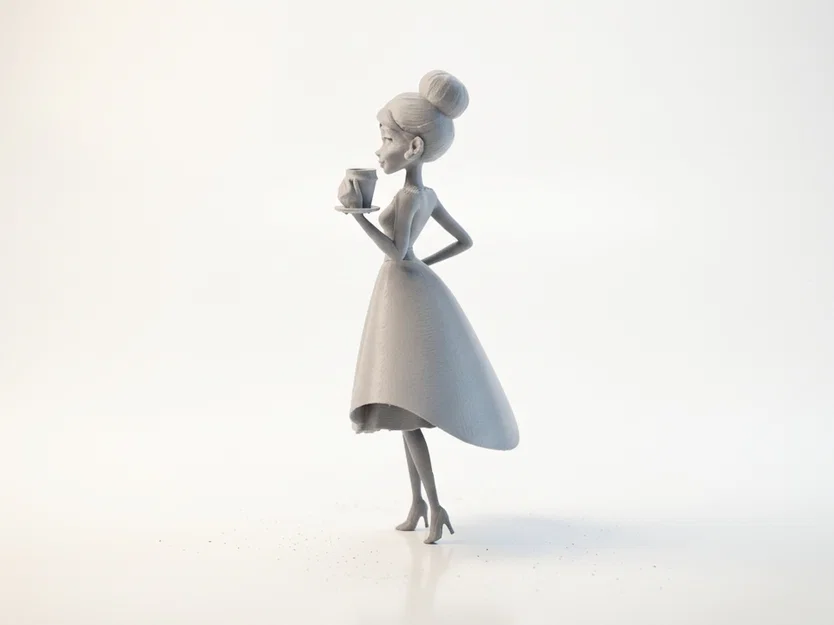 Mô hình Holly Golightly Figurine in 3D phong cách điện ảnh cổ điển - Image 4