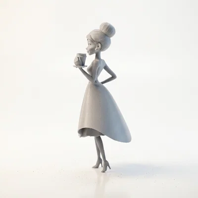 Mô hình Holly Golightly Figurine in 3D phong cách điện ảnh cổ điển