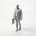 Mô hình 3D Sát thủ Agent 47 - Tượng sưu tầm phong cách Hitman - Thumbnail 1