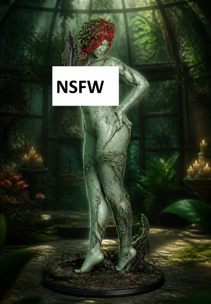 Mô hình tượng Poison Ivy nghệ thuật cho in 3D (NSFW) - Image 1