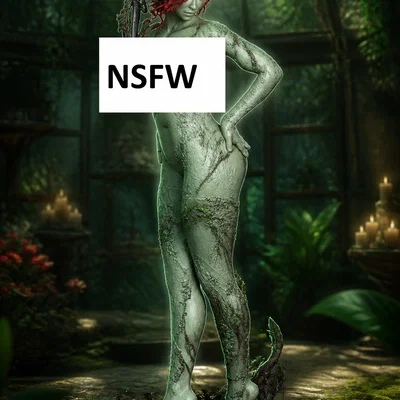 Mô hình tượng Poison Ivy nghệ thuật cho in 3D (NSFW)
