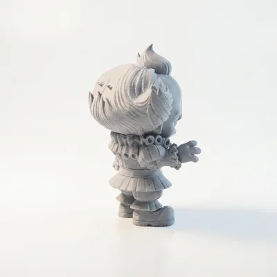 Mô hình 3D chú hề Pennywise kinh dị có thể in ấn