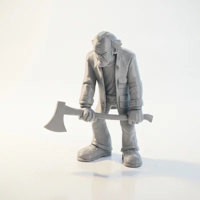 Mô hình 3D in Jack Torrance - Phim kinh dị The Shining