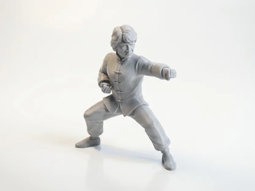Mô hình Jackie Chan biểu tượng võ thuật - File in 3D sưu tầm - Image 1
