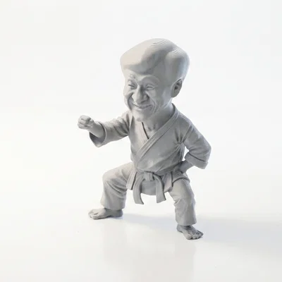 Mô hình 3D Thành Long võ thuật in ấn được