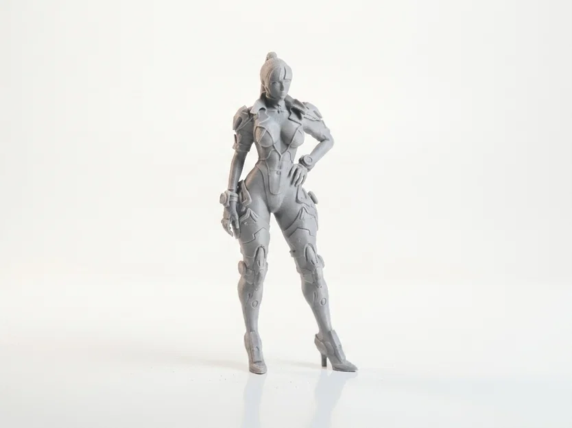 Mô hình tượng nữ chiến binh Sci-Fi in 3D - Image 2