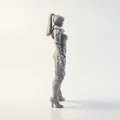 Mô hình tượng nữ chiến binh Sci-Fi in 3D - Thumbnail 3