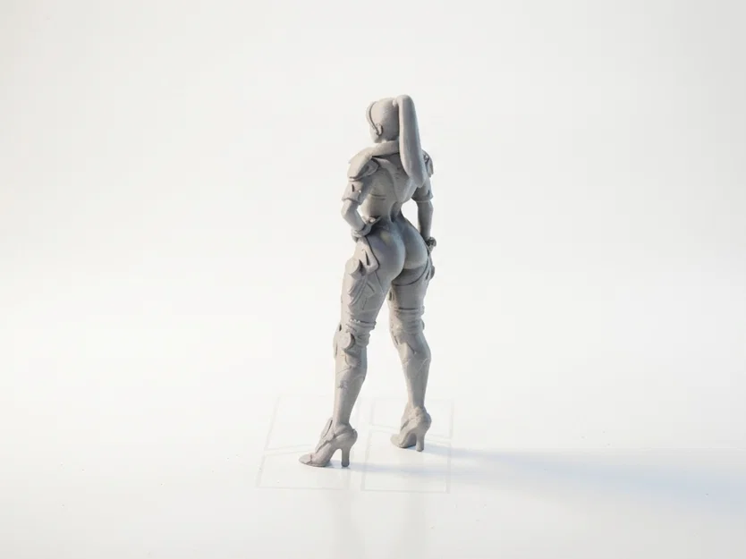 Mô hình tượng nữ chiến binh Sci-Fi in 3D - Image 4