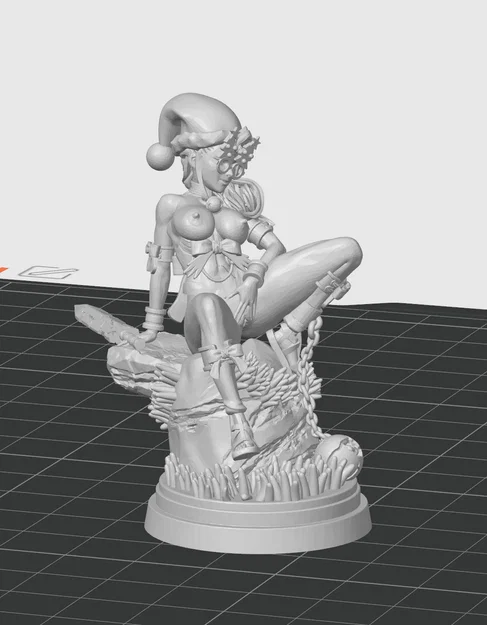 Mô hình 3D cô gái Giáng sinh nghệ thuật đầy gợi cảm - Image 2