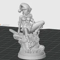 Mô hình 3D cô gái Giáng sinh nghệ thuật đầy gợi cảm - Thumbnail 2