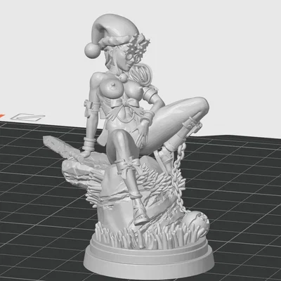 Mô hình 3D cô gái Giáng sinh nghệ thuật đầy gợi cảm