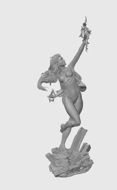 Mô hình 3D Atom Eve: Tượng nhân vật nghệ thuật cực chất - Image 2
