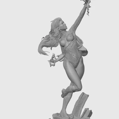 Mô hình 3D Atom Eve: Tượng nhân vật nghệ thuật cực chất