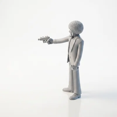 Mô hình 3D Jules Winnfield - Nhân vật huyền thoại trong phim Pulp Fiction