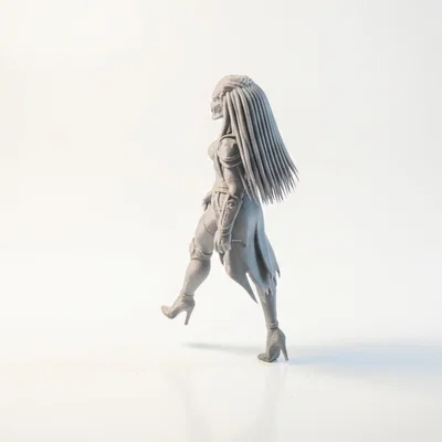 Mô hình 3D Lady Predator - Nữ chiến binh săn mồi cho phim & truyền hình