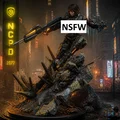 Mô hình 3D Cyberpunk 2077 Battle Girl cho người đam mê in ấn - Thumbnail 1