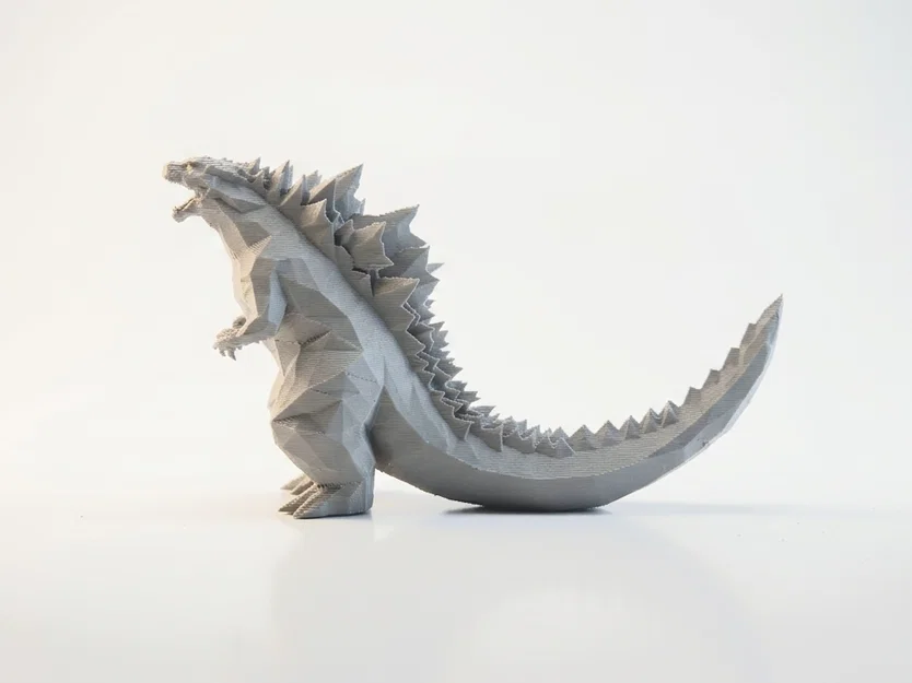 Mô hình Godzilla Low Poly - Tượng 3D in ấn cho fan hâm mộ - Image 1