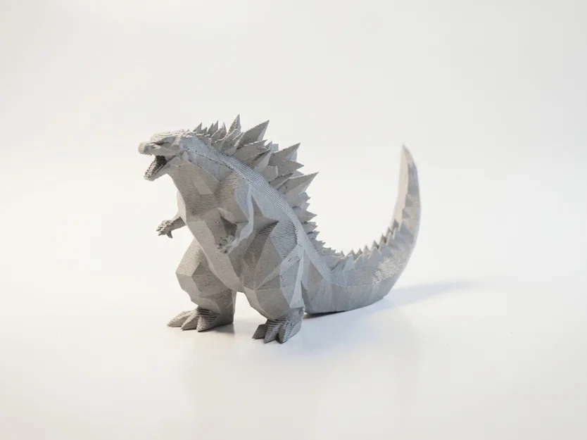 Mô hình Godzilla Low Poly - Tượng 3D in ấn cho fan hâm mộ - Image 2