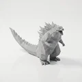 Mô hình Godzilla Low Poly - Tượng 3D in ấn cho fan hâm mộ - Thumbnail 3