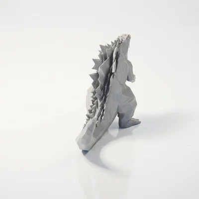 Mô hình Godzilla Low Poly - Tượng 3D in ấn cho fan hâm mộ