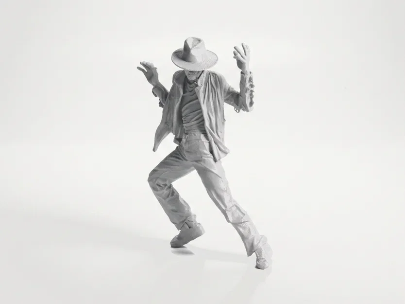 Mô hình 3D Michael Jackson Nhảy Moonwalk - Tượng sưu tầm độc đáo - Image 1
