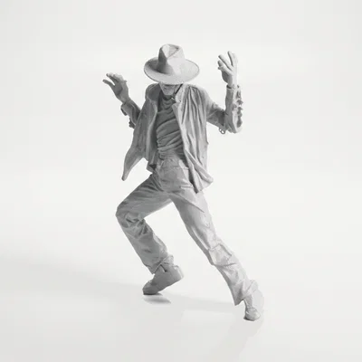Mô hình 3D Michael Jackson Nhảy Moonwalk - Tượng sưu tầm độc đáo