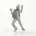 Mô hình 3D Michael Jackson Nhảy Moonwalk - Tượng sưu tầm độc đáo - Thumbnail 2
