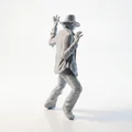 Mô hình 3D Michael Jackson Nhảy Moonwalk - Tượng sưu tầm độc đáo - Thumbnail 3