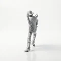 Mô hình 3D Michael Jackson Nhảy Moonwalk - Tượng sưu tầm độc đáo - Thumbnail 4