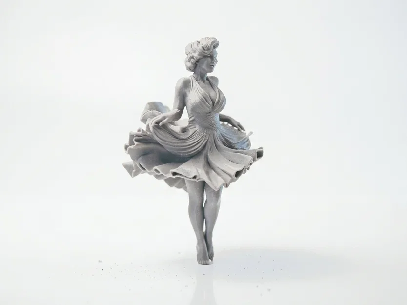 Mô hình 3D Marilyn Monroe nhảy múa - Tượng trưng cho điện ảnh Hollywood - Image 2