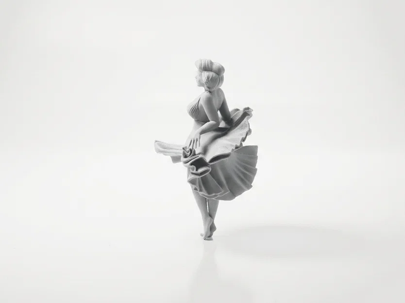 Mô hình 3D Marilyn Monroe nhảy múa - Tượng trưng cho điện ảnh Hollywood - Image 4