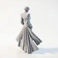 Mô hình 3D Met Gala MJ - Tượng thời trang haute couture - Thumbnail 3