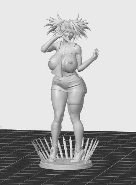 Mô hình 3D Naughty Waitress Girl - Tượng nhân vật cá tính độc đáo - Image 2