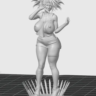 Mô hình 3D Naughty Waitress Girl - Tượng nhân vật cá tính độc đáo