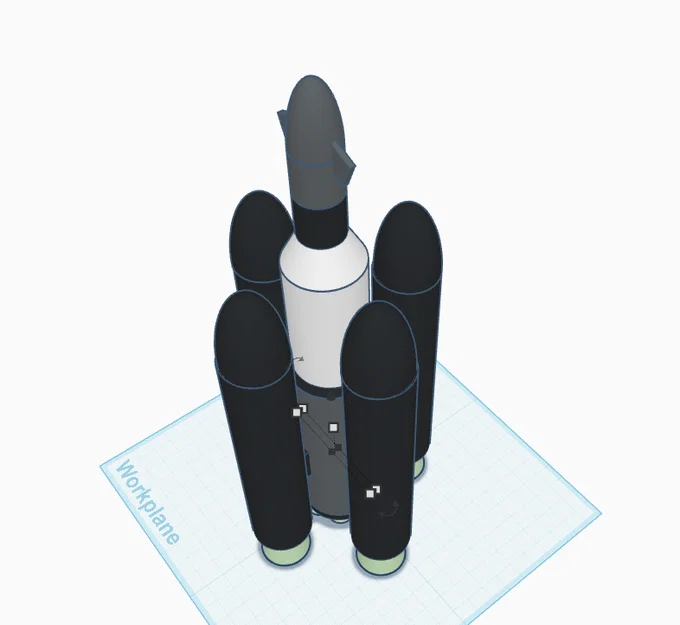 Mô hình tên lửa TigerRocket UltraHeavy in 3D cực chất - Image 1