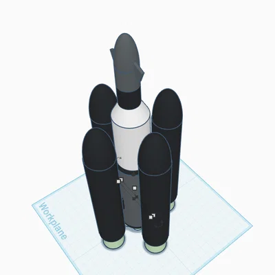 Mô hình tên lửa TigerRocket UltraHeavy in 3D cực chất