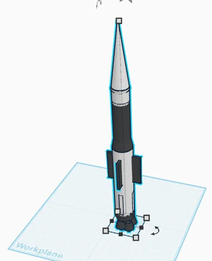 Mô hình tên lửa BambuRocket in 3D độc đáo trang trí bàn làm việc - Image 1