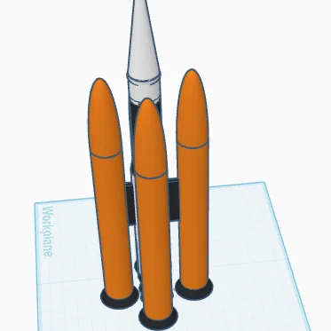 Mô hình tên lửa BambuRocket Ultra Heavy ấn tượng cho máy in 3D