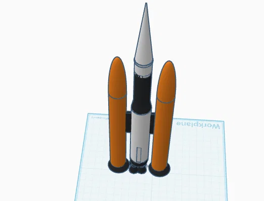 Mô hình tên lửa BambuRocket Heavy: Thiết kế chắc chắn và chi tiết - Image 1